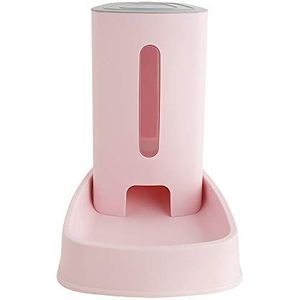 DKEE Voederbak voor huisdieren Plastic Pink grote capaciteit 3.8L Hond Kat Bowl Automatic Feeder Pet Dog Cat Food Bowl