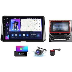 Android 13 Autoradio 10 Duim Touch Display Voor Toyota Corolla 12 2018-2023 Met Draadloze Carplay Android Auto/4G WiFi/FM RDS DAB+/Buletooth 5.0/Bediening op het stuur + Camera DVR(B,NF-6)