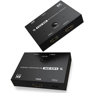 2.1 Two-Way Switcher Dedicated 4K120Hz 8K60Hz één-in-twee HD Bidirectionele Naadloze Schakeling