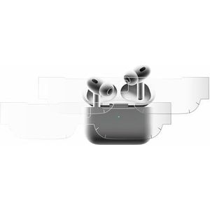 BROTECT Full-Cover Screen Protector voor Apple AirPods Pro MagSafe Charging Case (2. Gen.) (2 Stuks) - Full-Screen Schermbeschermer, 3D Curved