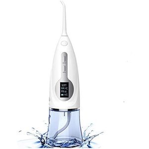 Monddouche, waterflosser voor tanden, 300 ml, elektrische tandflosser, IPX7, waterdicht, USB-oplaadbaar, draagbaar, tandenreiniger voor ouders, geliefde (paars)