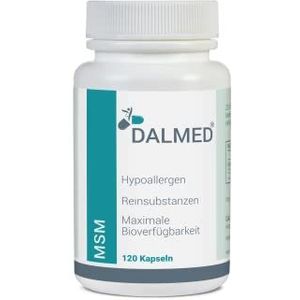 MSM - 120 capsules (1 capsule. bevat: 800 mg methylsulfonylmethaan) - farmaceutische kwaliteit - zonder toevoegingen - zuivere en hoogwaardige stoffen