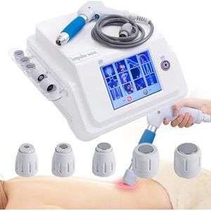 8,0 bar pneumatische shockwave-therapiemachine met 5 koppen - touchscreen, spierpijnverlichting stimulator ED-schokgolfbehandeling voor erectiestoornissen en fasciitis plantaris,8InchScreen