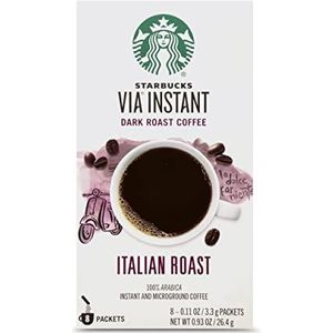 Starbucks VIA Instant Italian Roast Dark Roast Coffee - 8ct