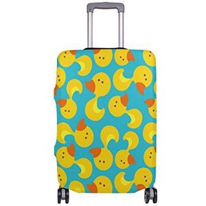 hengpai Cartoon Eend Reizen Bagage Beschermer Koffer Cover S 18-20 in