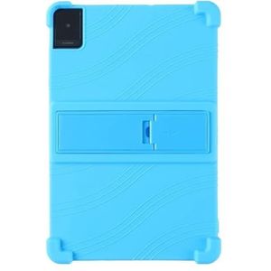 Geschikt for TCL Tab 10 Gen2 8496 10.1 Inch Skin 4 Hoeken Schokbestendig Airbags Zachte Siliconen Verstelbare Stand Cover (Color : Sky blue, Size : For TCL Tab10 Gen2 8496)