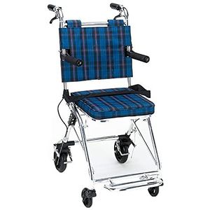 Rolstoelen Opvouwbare lichtgewicht aluminium rolstoel Draagbare opvouwbare rugleuning Licht transport Reisrolstoelen Gewicht slechts 18 kg