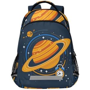 Wzzzsun Cartoon Ruimte Jupiter Planeten Rugzak Boekentas Reizen Dagrugzak School Laptop Tas voor Tieners Jongen Meisje Kinderen, Leuke mode, 11.6L X 6.9W X 16.7H inch