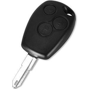 Sleutelhoes voor Renault Trafic Master Clio Kangoo Opel Movano Vivaro – 3 toetsen – Plip afstandsbediening met batterijvak Phonillico®