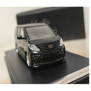 1:64 for Toyota Alphard MPV Schaalmodel Auto Miniatuur Voertuig Speelgoedauto Afgewerkte autocollectie Zwart