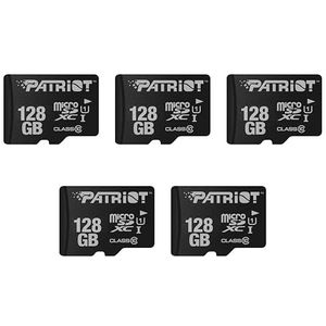 Patriot Memory LX Series Micro SD kaart 128GB - PSF128GMDC105 - pak van 5 stuks
