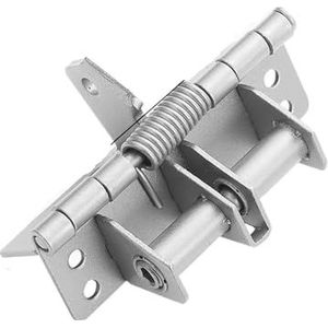 Deurveerscharnier, Veer zelfuitlijnend scharnier 90 graden positionering zelfsluitend veelkleurig(Silver)