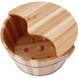 Houten Voetenbad - Voetmassage Ontspanning En Ultiem Comfort Pedicurebassin For Voetbaden - Emmer Voetenbadvat For Thuis [Energieklasse A] (Color : Style 1)
