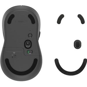 kwmobile muis voeten sticker compatibel met Logitech M650 L / M750 L - Computermuis glijder - Stickers in zwart