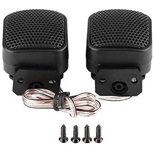 2 stks Auto Kleine Vierkante Luidspreker Stofdicht Compacte Audio Luidspreker Luide Audio Muziek Tweeter voor Auto 500 W Zwart