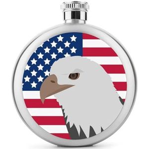 Eagle on The American Flag heupfles 5 oz lekvrije drankfles roestvrij staal wijnfles voor bruiloft feest geschenken