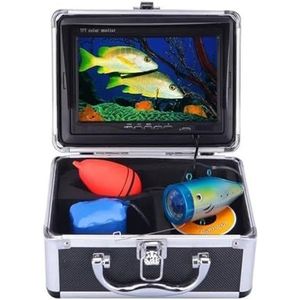 7 inch HD 1000TVL onderwater fishfinder videocamera kit 12 stuks witte LED's 15M kabel voor zee-, meer-, boot- en kajakvissen