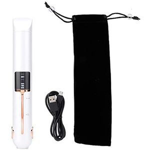 Stijltang met krultang, mini-stijltang, led-display, opladen via USB, kan draadloos worden gebruikt