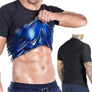 Trainingscompressie-zweetvest voor heren,Corrigerend topje - Sweat Men Sauna Vest, Gym Oefening Veelzijdige Shaper Jacket, Body Shaper voor Heren Heat Trapping Polymer Vest Vesone