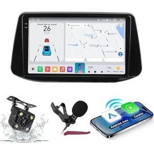 Android 14 Autoradio Navi voor H-yundai i30 (2018) 9 ""Schermradio met draadloze carplay Android Auto GPS Navigatieondersteuning Bluetooth 5.0 HIFI FM 5G-WiFi SWC MIC,M300s