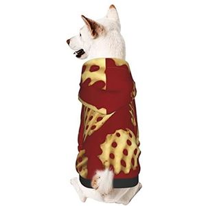 Hond Capuchonsweater, Friet Patroon Fast Food Hond Jassen Warme Hond Hoodies Kleding Mode Hoodies Voor Kleine Medium Pet Hond Kat L