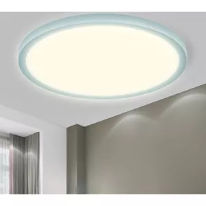 Plafonnier LED Carré 48W, Luminaire Plafond 4800LM, 6500K Éclairage Intérieur, Lampe Lumiere Moderne pour Salle De Bain, Salon, Chambr à Coucher, 30CM | Leroy Merlin
