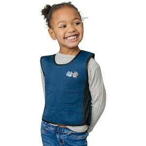 Fun and Function - Blauw verzwaard compressievest voor kinderen en volwassenen - kalmerend sensorisch compressievest voor kinderen - verzwaard vest voor sensorische behoeften - peuters, kinderen,