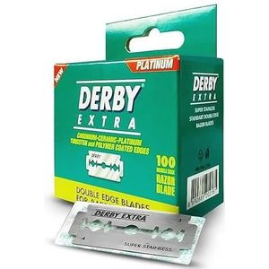 Derby - Extra Dubbelsnijdige Veiligheidsscheermesjes - Verpakking Met 100 Messen
