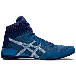 ASICS Men's Matcontrol 2 Wrestling schoenen, wit, 42, synthetisch en textiel, Azur Deep Ocean, 39.5 EU
