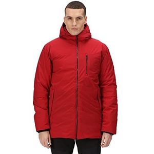 Regatta Yewbank II Waterdichte herenjas met capuchon, voor buiten, voor de winter, Donker Rood, 3XL