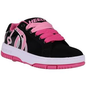 Heelys Kolect Prints, schoenen met wieltjes voor meisjes, zwart, lichtroze, roze, 37 EU