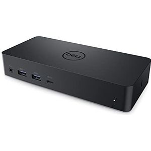 Dell D6000 Dockingstation, met USB 3.0 Kabel 3.1 Gen 1, USB Type-C en Type-A, 10.100.1000 Mbit/s, 3840 X 2160 Pixels, Zwart (Refurbished)