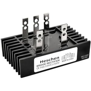 Heschen SQL-100A driefasige diode-gelijkrichter brug, 5 klemmen, 100 A