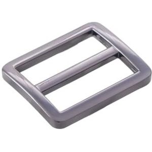 Verstelbare Triglides-schuifgespen, 5 stuks metalen schuifsluiting met drievoudige glijders for riem, tas, schoenen, kleding en leer(Gunmetal,25mm)