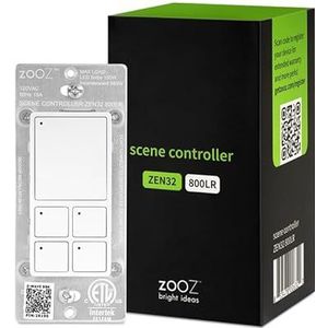 Zooz Z-Wave Plus Mesh 700 Series ZEN32 Network Scene Controller, wit | Z-Wave Hub vereist