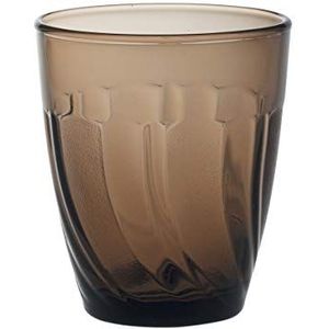Duralex 1008CR06A0111 Beau Rivage drinkglas, waterglas, sapglas, 250 ml, glas, bruin, 6 stuks