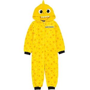 Baby Shark Onesie Kinderen Peuters Geel Liedje Allemaal in één Pyjama