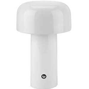 Mushroom Tafellamp, Draadloze Tafellamp, Dimbare Bedlampjes, LED Touch Tafellampen, Oplaadbare Tafellamp voor Woonkamer Slaapkamer Bar Dinning,Wit