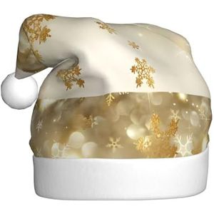 MYGANN Gouden Zijde Kerst Unisex Kerst Hoed Voor Thema Party Kerst Nieuwjaar Decoratie Kostuum Accessoire