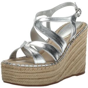 Kenneth Cole New York Solace Wedge sandaal voor dames, Zilver, 36.5 EU