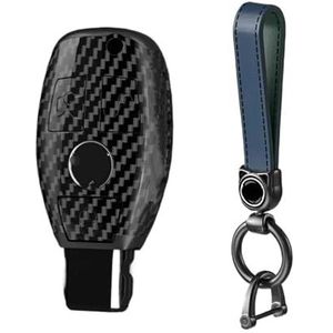 Sleutelbehuizing houder Voor AMG A B C E S Klasse Autosleutel Case Cover Sleutelhanger W204 W205 W212 W176 GLC CLA W177 PC Koolstofvezel Autosleutel Ringen Sleutelbehuizing(10)