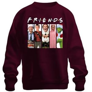 Friends Kerstfilms Kevin alleen thuis Griswold - Kerstmis Xmas Unisex kersttrui, bordeaux, XXL