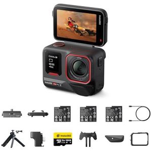 Insta360 Ace Pro 2 Pack Ultimate waterdichte 8K Co-Engineered Action Cam met Leica, 1/1.3 ""sensor, dual IA-chip, super bij weinig licht, superieur geluid.