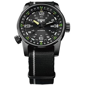 Traser P68 automatisch horloge Pathfinder Black met Nato-armband