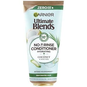 Garnier Ultimate Blends Coconut & Aloë, hydraterende spoeling zonder uitspoelen, voor normaal haar, 100% veganistische formule, 200 ml