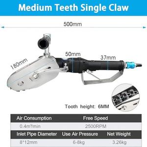 PRMTYUP Carton Box Stripper Remover Machine, 2500rmp Trimming Tool, Pneumatic Waste Stripper Carton Paper Stripping Machine, for Corrugated Cardboard,Medium teeth single claw