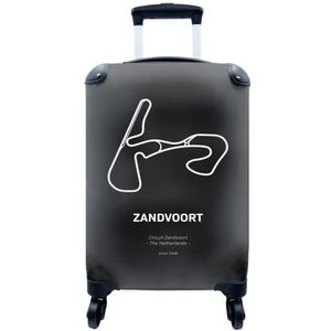 MuchoWow® Koffer - Formule 1 - Zandvoort - Circuit - Past binnen 55x40x20 cm en 55x35x25 cm - Handbagage - Trolley - Fotokoffer - Cabin Size - Print