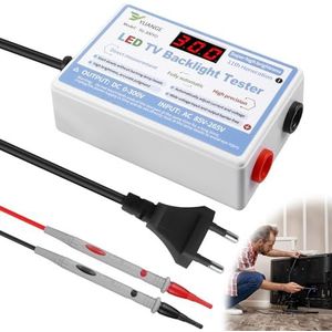 Led-tester, led-achtergrondverlichtingstester met paar testsondes, spanningsmeter en doorgangstester, led-tester met parels, stroomcircuittester met schakelaar, meetinstrumenten voor alle ledlampjes