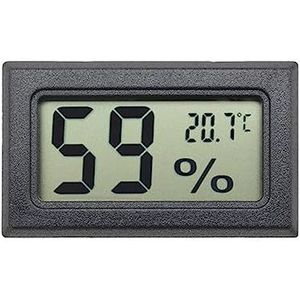 Mini Digitale LCD Indoor Handige Temperatuursensor Vochtigheidsmeter Thermometer Hygrometer Gauge Digitale Thermometer(Black)