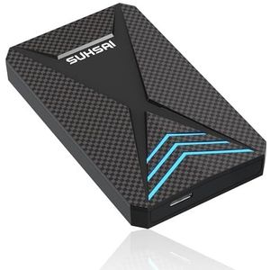 SUHSAI 320GB Gaming Externe Harde Schijf Met RGB Licht USB 3.0 Draagbare Harde Schijf Voor Data Opslag/Backup Geheugenuitbreiding HDD2.5 Voor PC Laptop Mac Smartphones PS4 PS5 Games